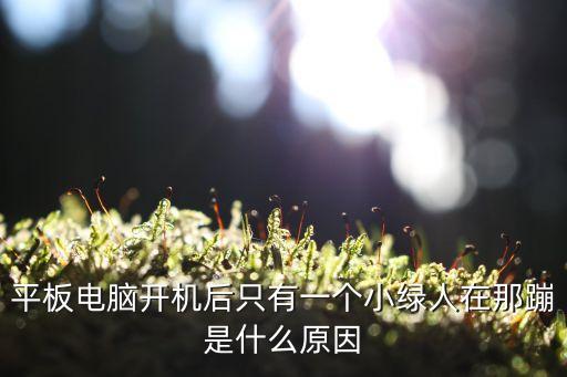 平板電腦開機后只有一個小綠人在那蹦是什么原因