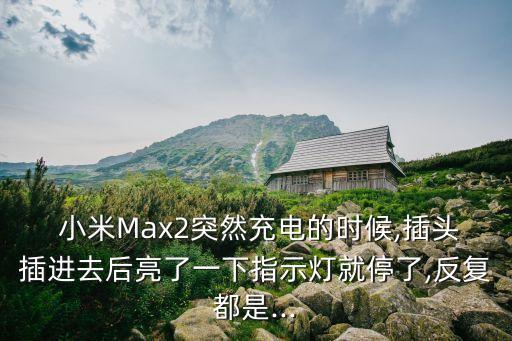  小米Max2突然充電的時(shí)候,插頭插進(jìn)去后亮了一下指示燈就停了,反復(fù)都是...