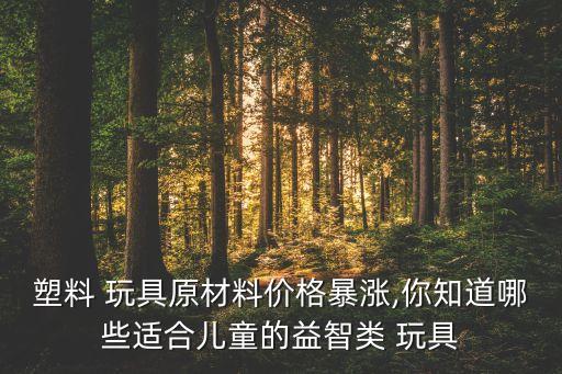 塑料 玩具原材料價(jià)格暴漲,你知道哪些適合兒童的益智類 玩具