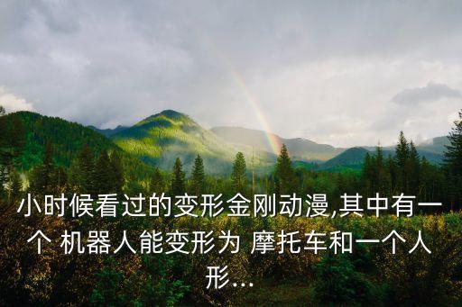 小時候看過的變形金剛動漫,其中有一個 機(jī)器人能變形為 摩托車和一個人形...