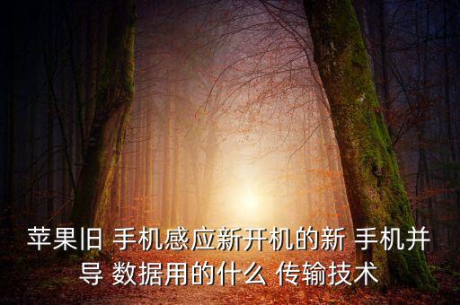 蘋(píng)果舊 手機(jī)感應(yīng)新開(kāi)機(jī)的新 手機(jī)并導(dǎo) 數(shù)據(jù)用的什么 傳輸技術(shù)
