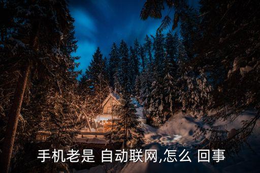  手機(jī)老是 自動聯(lián)網(wǎng),怎么 回事
