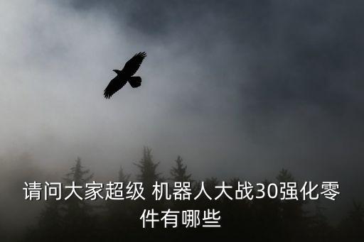 請(qǐng)問(wèn)大家超級(jí) 機(jī)器人大戰(zhàn)30強(qiáng)化零件有哪些