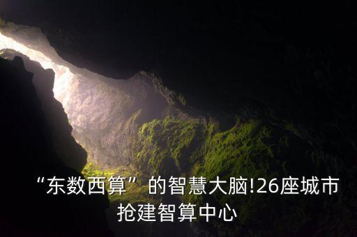 “東數(shù)西算”的智慧大腦!26座城市搶建智算中心