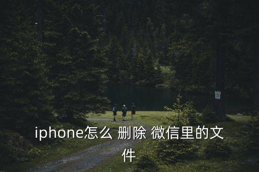 iphone怎么 刪除 微信里的文件