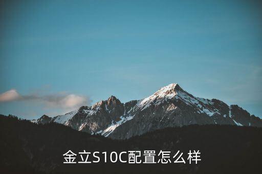  金立S10C配置怎么樣