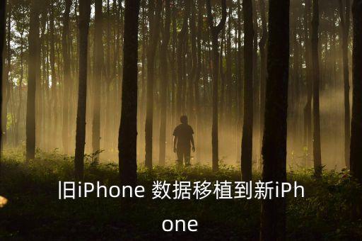 舊iPhone 數(shù)據(jù)移植到新iPhone