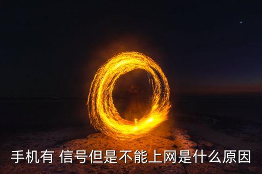 手機(jī)有 信號(hào)但是不能上網(wǎng)是什么原因