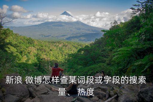 新浪 微博怎樣查某詞段或字段的搜索量、 熱度