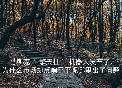 馬斯克“ 擎天柱” 機(jī)器人發(fā)布了,為什么市場(chǎng)卻反響平平呢哪里出了問(wèn)題...