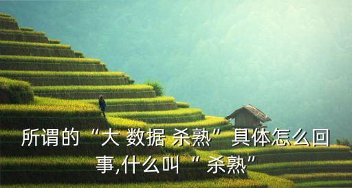 大數(shù)據(jù)為什么殺熟,為什么老板都喜歡殺熟