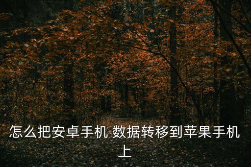 從安卓設(shè)備導(dǎo)入數(shù)據(jù),安卓的數(shù)據(jù)怎么導(dǎo)入到蘋果手機(jī)上