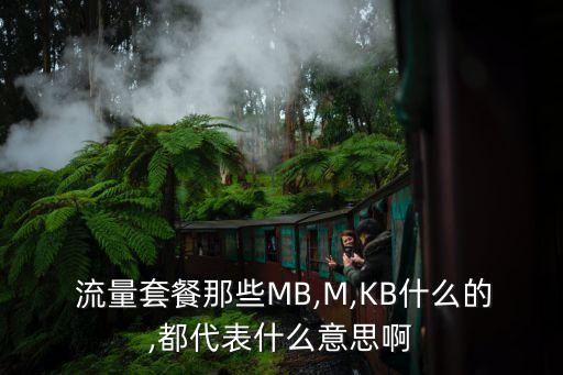  流量套餐那些MB,M,KB什么的,都代表什么意思啊
