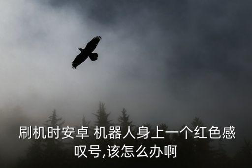  刷機(jī)時安卓 機(jī)器人身上一個紅色感嘆號,該怎么辦啊