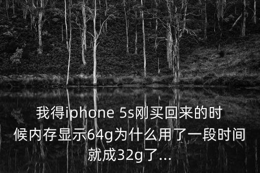 我得iphone 5s剛買回來(lái)的時(shí)候內(nèi)存顯示64g為什么用了一段時(shí)間就成32g了...