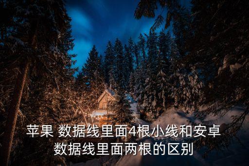  蘋果 數(shù)據(jù)線里面4根小線和安卓 數(shù)據(jù)線里面兩根的區(qū)別