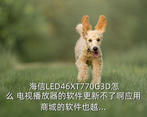  海信LED46XT770G3D怎么 電視播放器的軟件更新不了啊應用商城的軟件也越...