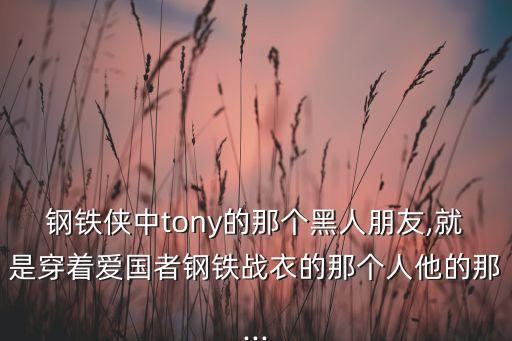 鋼鐵俠中tony的那個黑人朋友,就是穿著愛國者鋼鐵戰(zhàn)衣的那個人他的那...