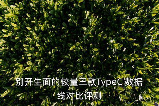 別開(kāi)生面的較量三款TypeC 數(shù)據(jù)線(xiàn)對(duì)比評(píng)測(cè)