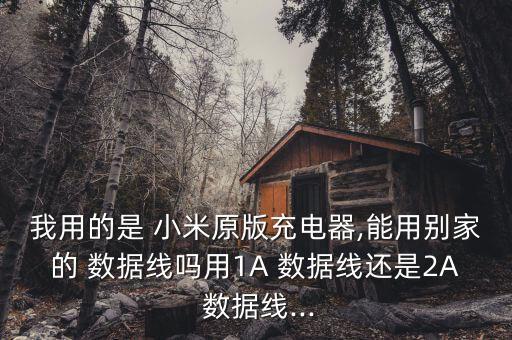 我用的是 小米原版充電器,能用別家的 數(shù)據(jù)線嗎用1A 數(shù)據(jù)線還是2A 數(shù)據(jù)線...
