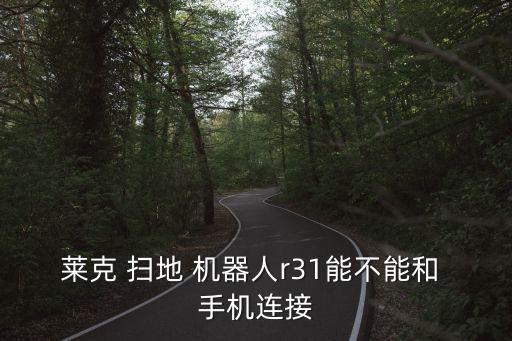萊克 掃地 機器人r31能不能和 手機連接