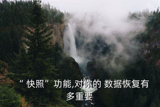 “ 快照”功能,對(duì)你的 數(shù)據(jù)恢復(fù)有多重要