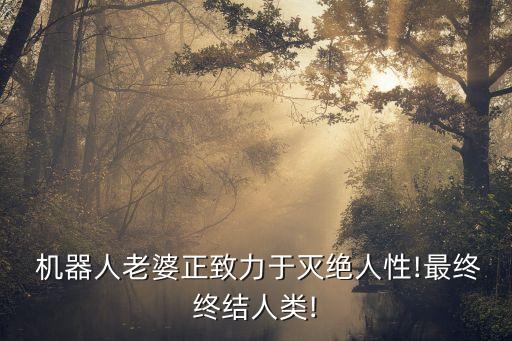 機(jī)器人老婆正致力于滅絕人性!最終終結(jié)人類!