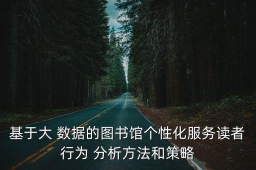 基于大 數(shù)據(jù)的圖書(shū)館個(gè)性化服務(wù)讀者行為 分析方法和策略