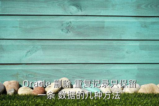 Oracle 刪除 重復(fù)記錄只保留一條 數(shù)據(jù)的幾種方法