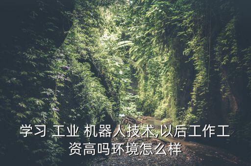 學(xué)習(xí) 工業(yè) 機(jī)器人技術(shù),以后工作工資高嗎環(huán)境怎么樣