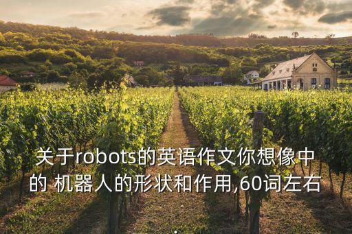 關(guān)于robots的英語作文你想像中的 機器人的形狀和作用,60詞左右.