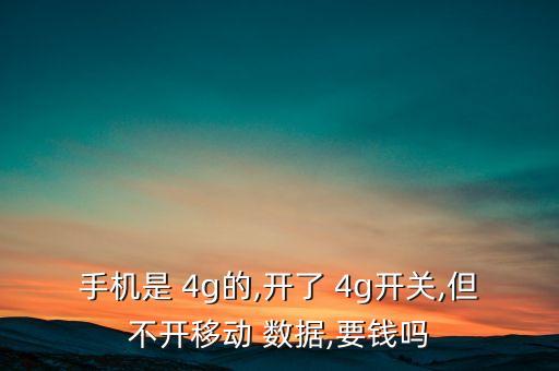 啟用4g數(shù)據(jù)和語(yǔ)音收費(fèi),蘋果手機(jī)啟用4g語(yǔ)音與數(shù)據(jù)是什么意思