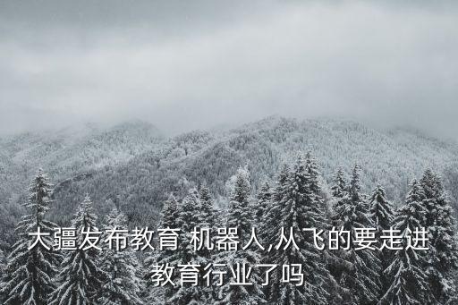 大疆發(fā)布教育 機(jī)器人,從飛的要走進(jìn)教育行業(yè)了嗎