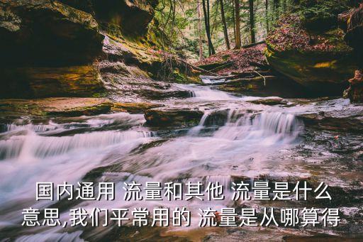  國內(nèi)通用 流量和其他 流量是什么意思,我們平常用的 流量是從哪算得