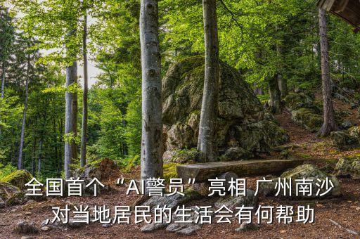 全國首個“AI警員”亮相 廣州南沙,對當地居民的生活會有何幫助