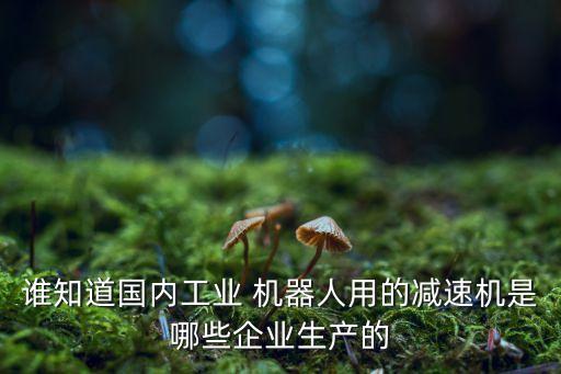 誰(shuí)知道國(guó)內(nèi)工業(yè) 機(jī)器人用的減速機(jī)是哪些企業(yè)生產(chǎn)的