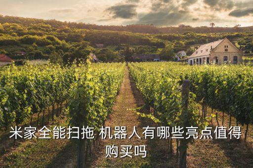 米家全能掃拖 機(jī)器人有哪些亮點(diǎn)值得購(gòu)買嗎