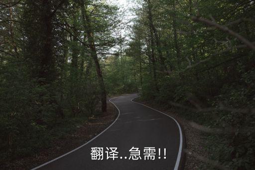  翻譯..急需!!