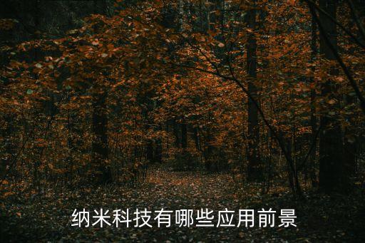  納米科技有哪些應(yīng)用前景