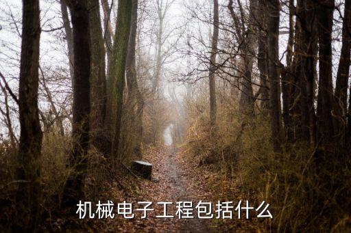 機(jī)械電子工程包括什么