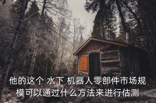 他的這個(gè) 水下 機(jī)器人零部件市場(chǎng)規(guī)模可以通過(guò)什么方法來(lái)進(jìn)行估測(cè)