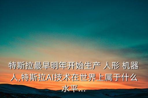 人形機(jī)器人制造