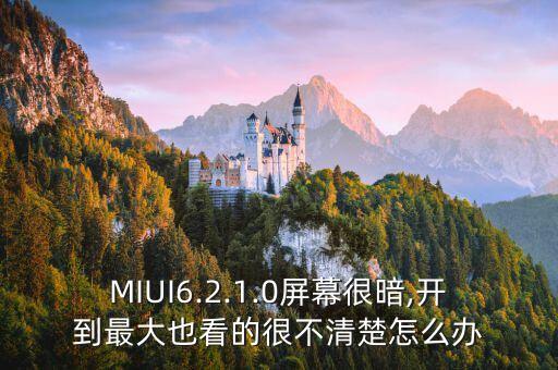 MIUI6.2.1.0屏幕很暗,開到最大也看的很不清楚怎么辦