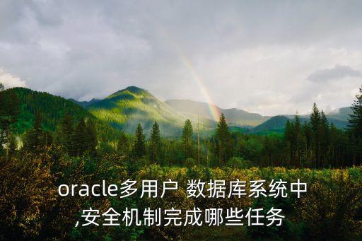  oracle多用戶 數(shù)據(jù)庫系統(tǒng)中,安全機(jī)制完成哪些任務(wù)
