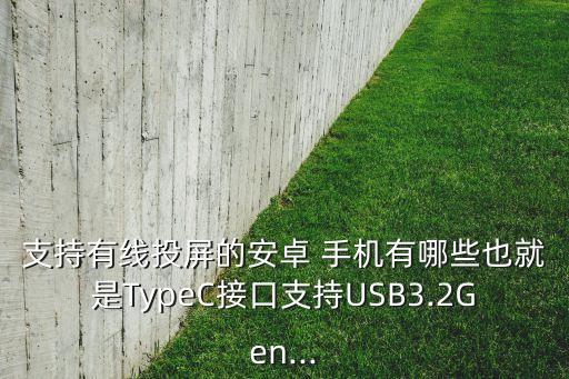 支持有線投屏的安卓 手機(jī)有哪些也就是TypeC接口支持USB3.2Gen...