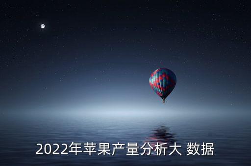2022年蘋果產(chǎn)量分析大 數(shù)據(jù)