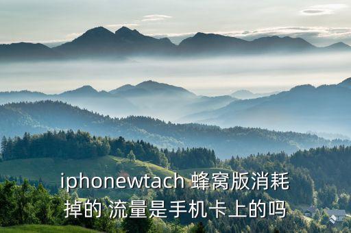 iphonewtach 蜂窩版消耗掉的 流量是手機(jī)卡上的嗎