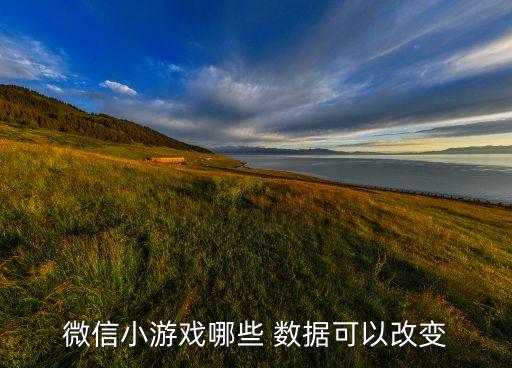 微信小游戲哪些 數(shù)據(jù)可以改變