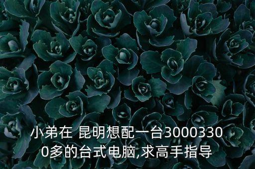 小弟在 昆明想配一臺30003300多的臺式電腦,求高手指導(dǎo)
