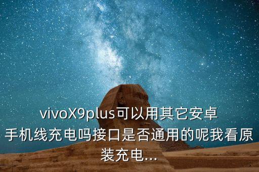 vivoX9plus可以用其它安卓手機線充電嗎接口是否通用的呢我看原裝充電...